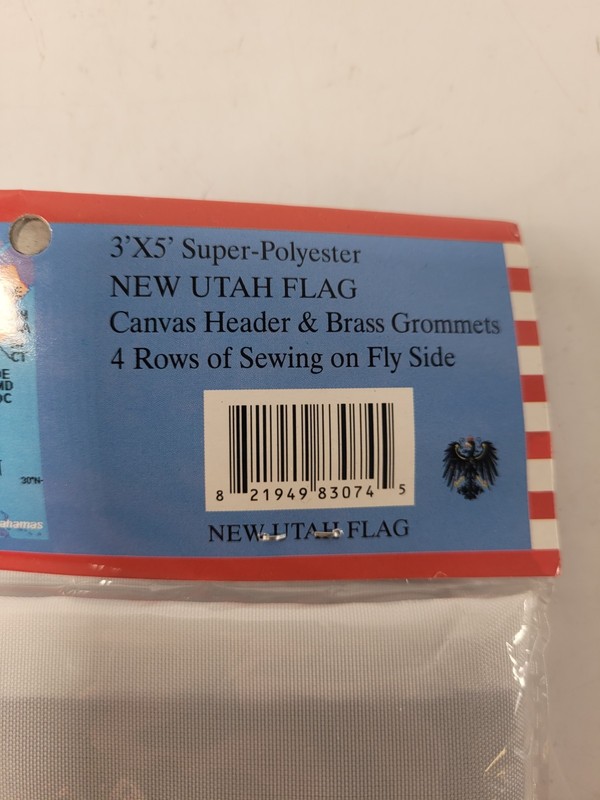 New Utah Flag 3x5 FT Printed Super Polyester Canvas Header Brass Grommets gallery