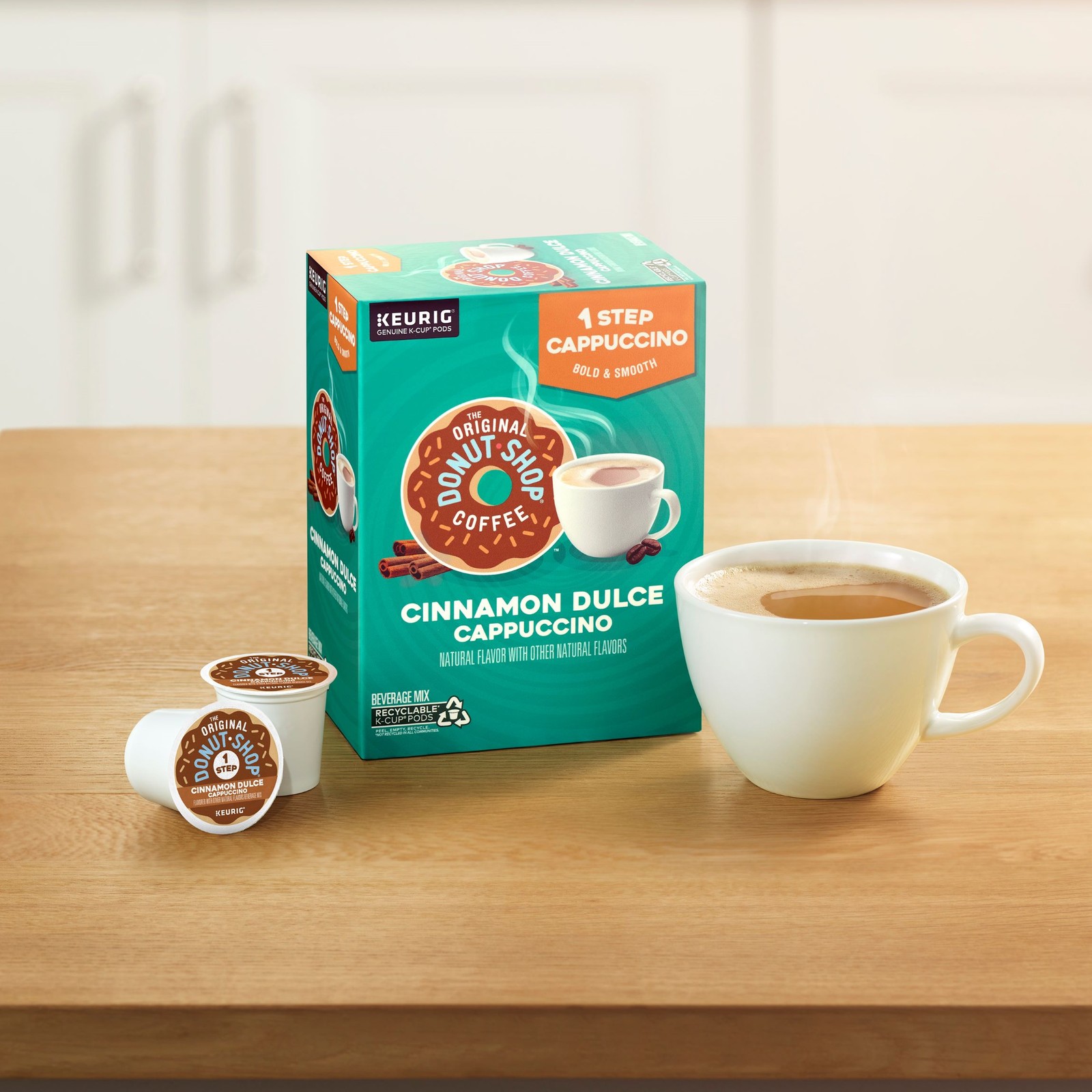The Original Donut Shop One-Step Cinnamon Dulce Cappuccino, K-Cups, 60 Count gallery