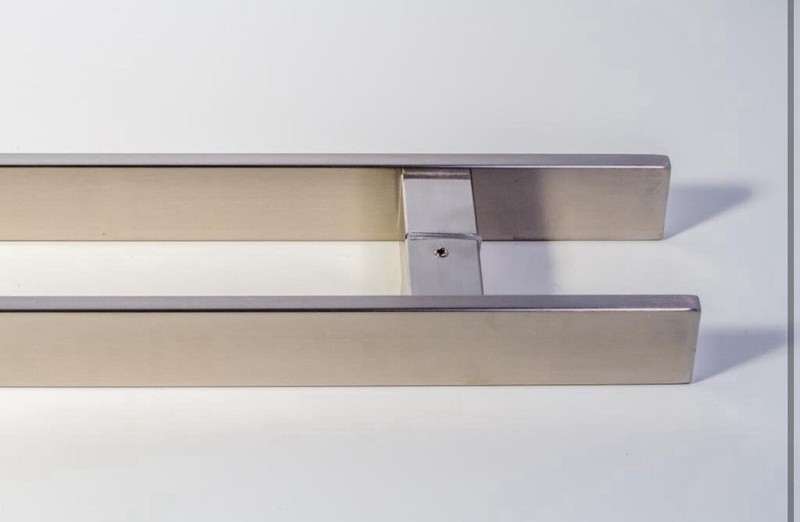 24 Inch Square Rectangle Flat Shape Stainless Steel Shower Glass Door Handles gallery