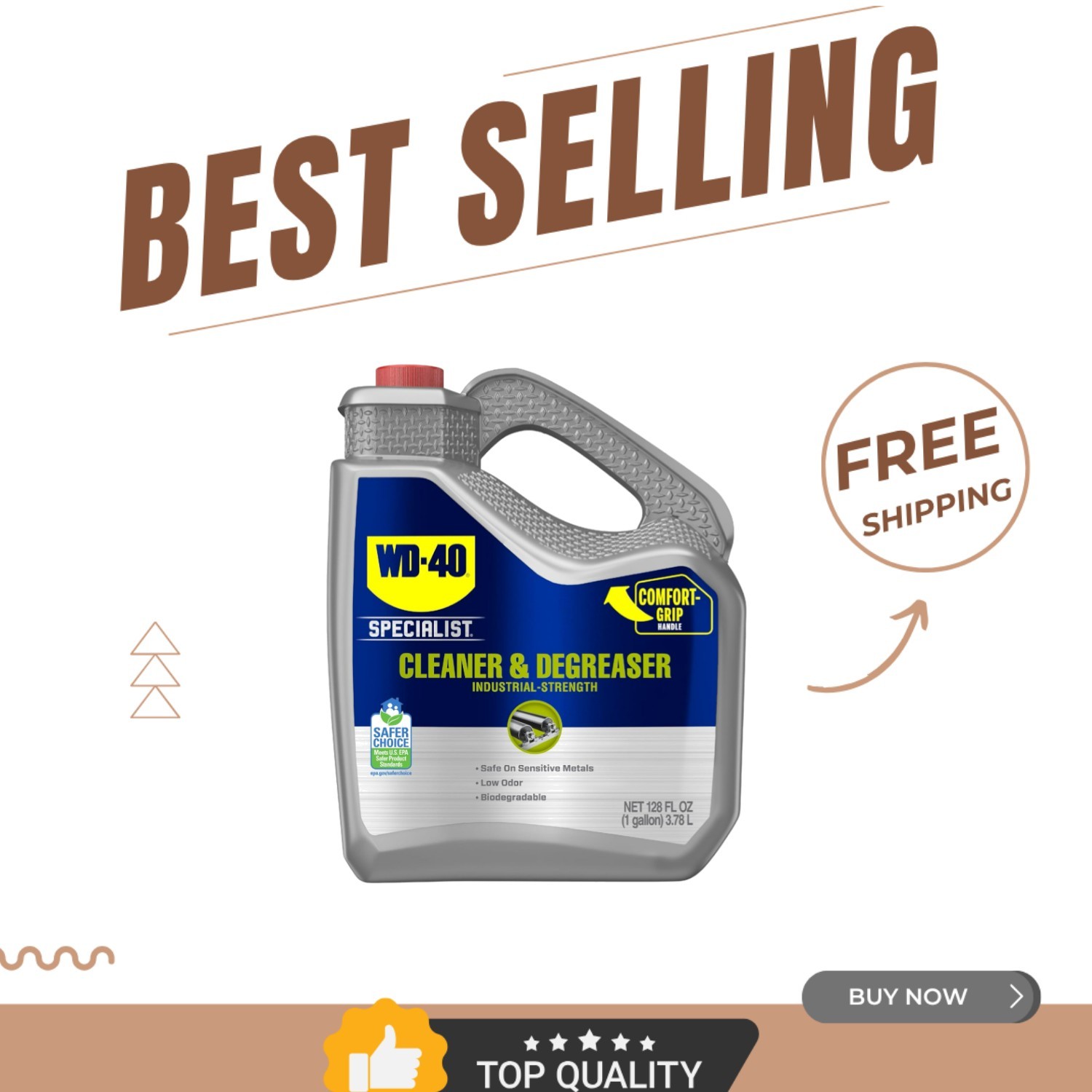 Industrial-Strength Multi-Surface Cleaner & Degreaser, 1 Gallon - Biodegradable gallery