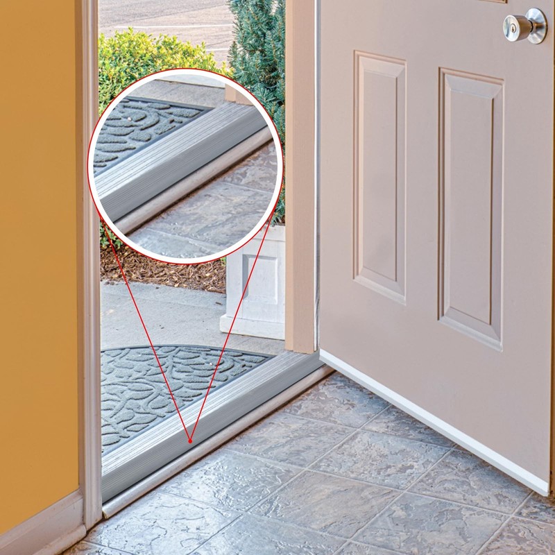 2 Pcs 36 Inch Vinyl Insert for Adjustable Height Aluminum Thresholds with Sea... gallery