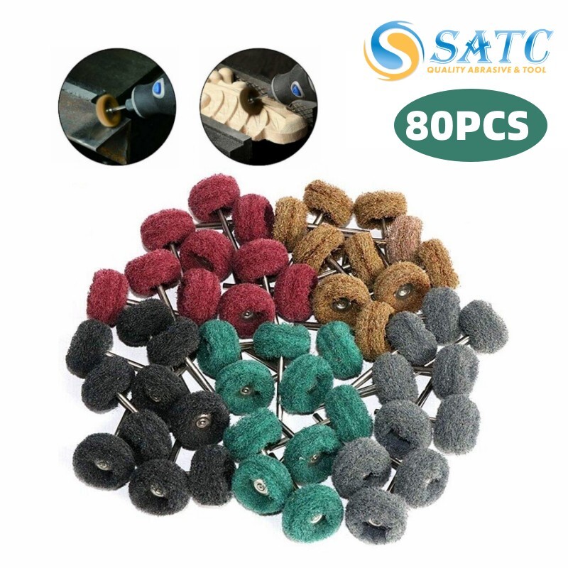 80PCS Metal Rotary Polishing Buffing Wheel Burr Kit Tool Accessories for Dremel gallery