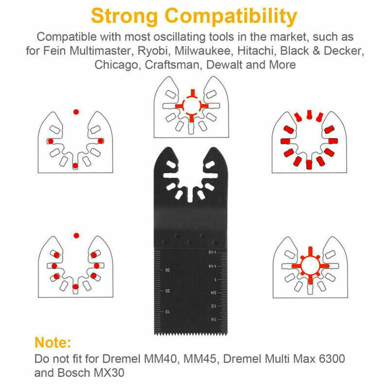 20pcs Oscillating Multi Tool Saw Blades Wood Metal Cut Cutter For Dewalt Fein gallery