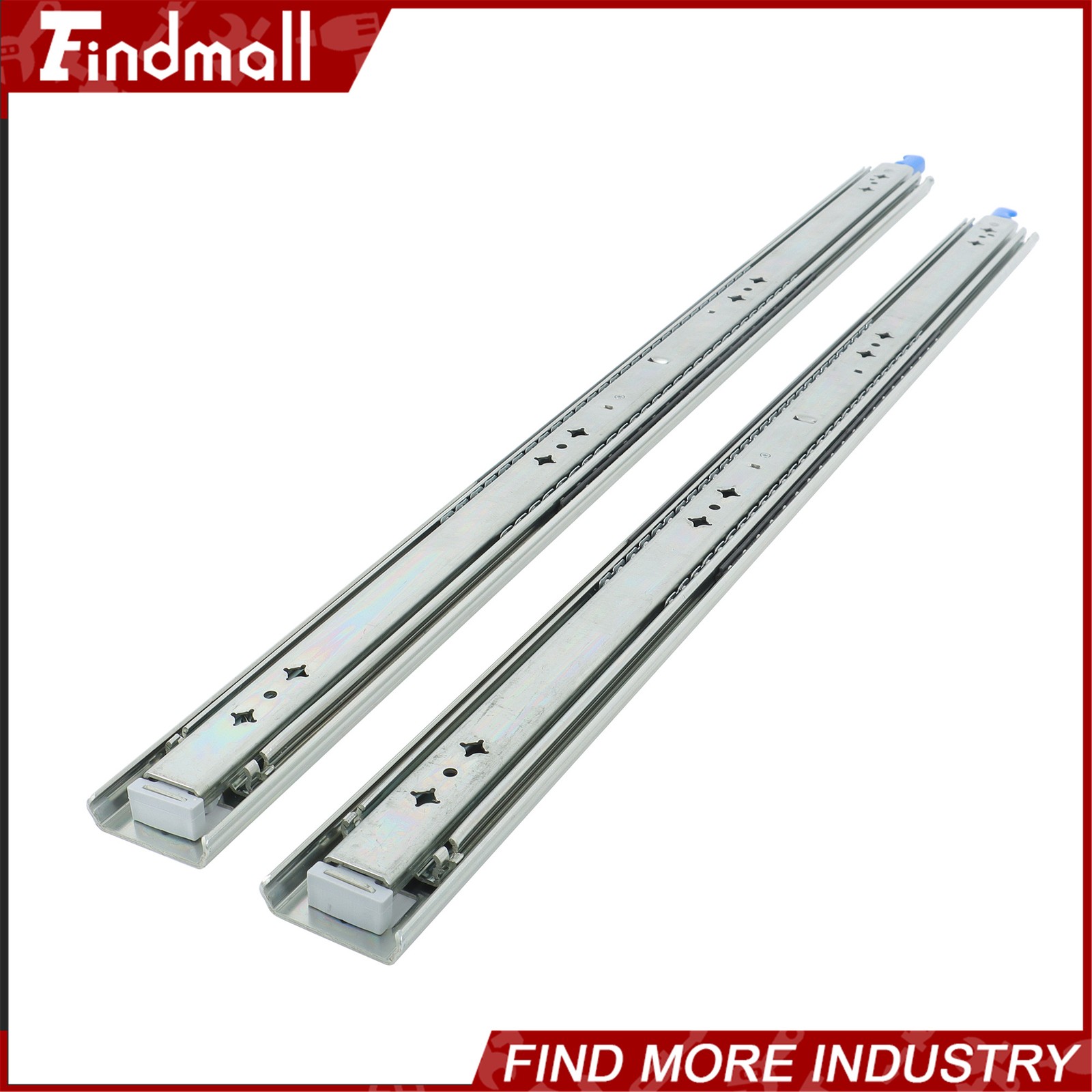 Findmall Heavy Duty 32" Drawer Slides w/Lock 250lb - Full Extension Ball Bearing gallery
