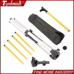 Findmall 12Ft/3.7M Telescoping Laser Level Pole with Tripod & Laser Mount