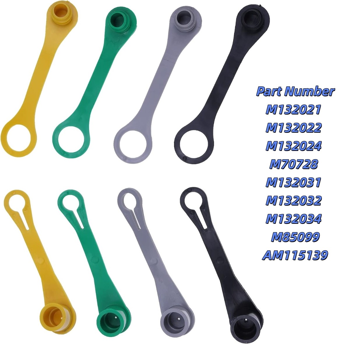 Hydraulic Coupler Dust Cap Plug Set For John Deere 425 445 455 X485 X495 X585 gallery