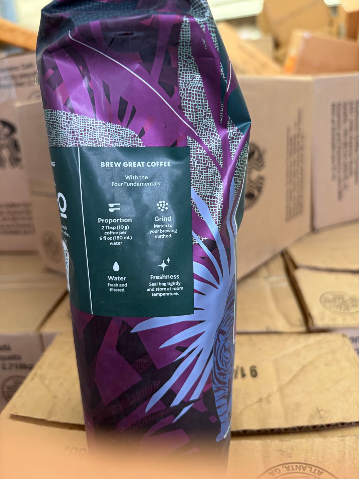 2x 16oz Starbucks DECAF Sumatra Dark Roast Whole Bean Coffee Best By 03/31/26 gallery