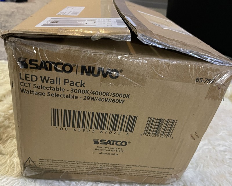 Nuvo Lighting LED Wall Pack, Wage Select from 29, 40, 60W, 120-347 Volt - 65-757 gallery