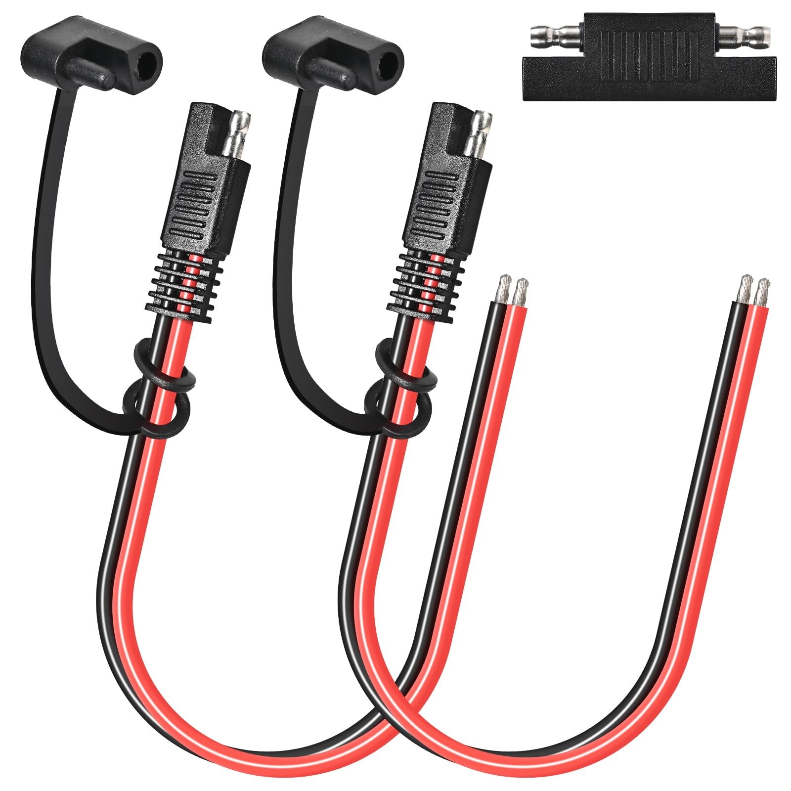 2Pack 12 Gauge 2 Pin Quick Disconnect Polarized Wire Harness, 1FT SAE Connect... gallery