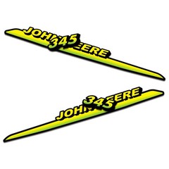 New Replacement Decal Set for John Deere 345 Lawn Tractor Hood Vinyl Sticker Kit
