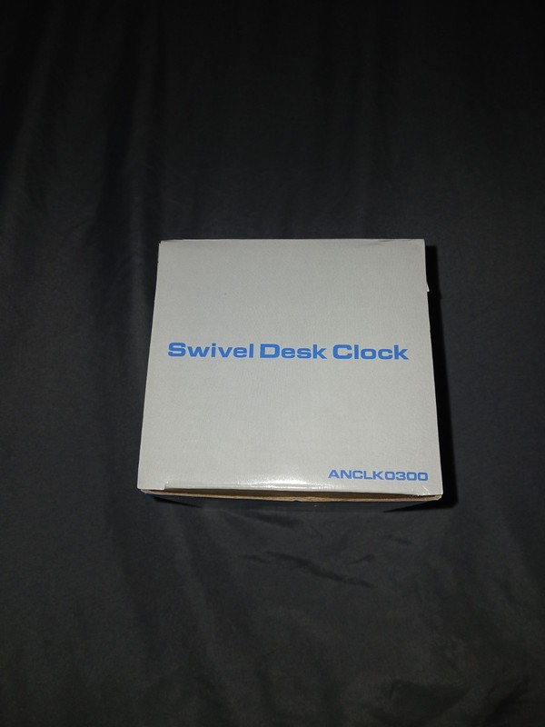 Swivel Adjustable Black Desk Clock Quartz Battery Analog Non-Numeric ANCLK0300 gallery