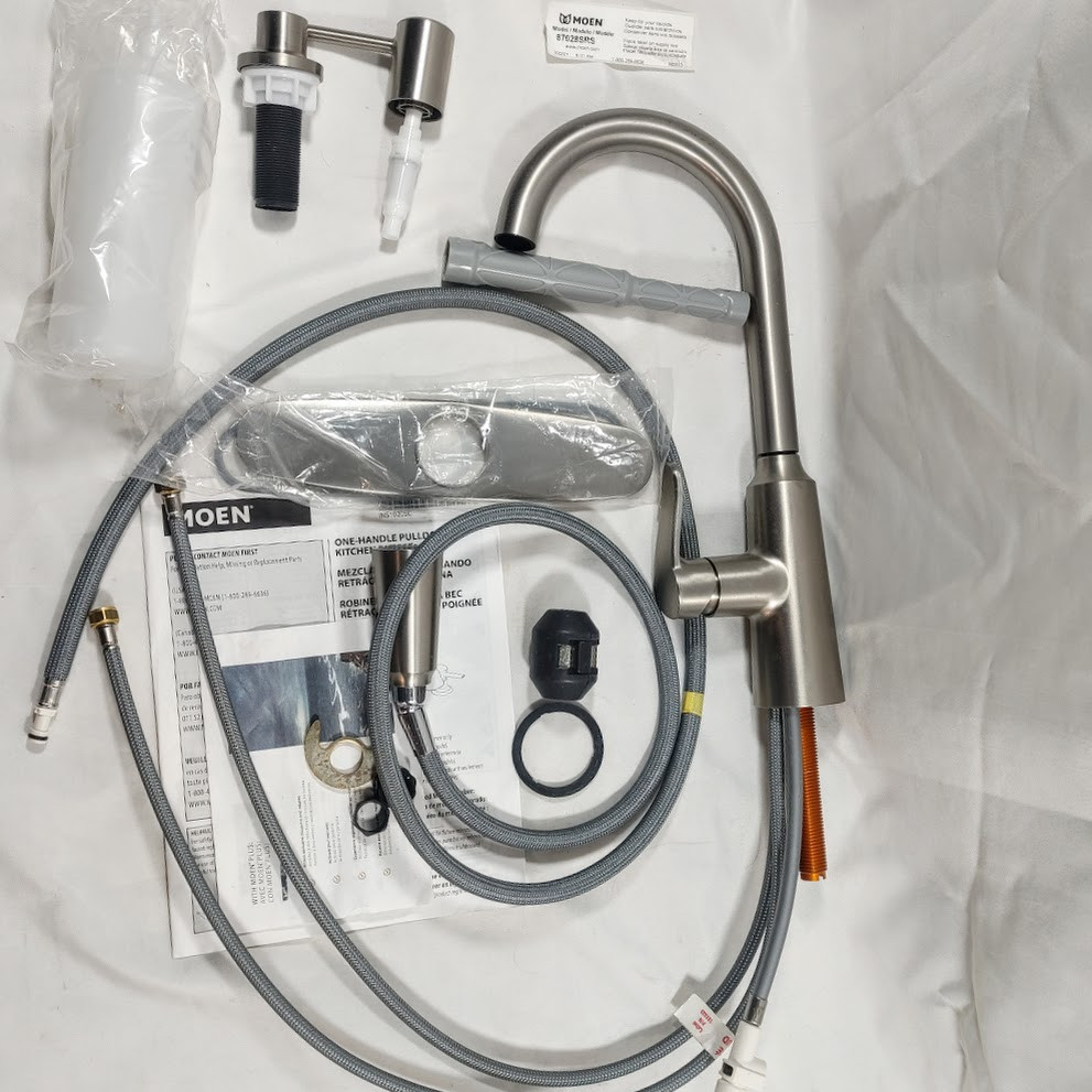Moen Edwyn 1-Handle Pull-Down Sprayer Kitchen Faucet Stainless Steel 87028SRS gallery