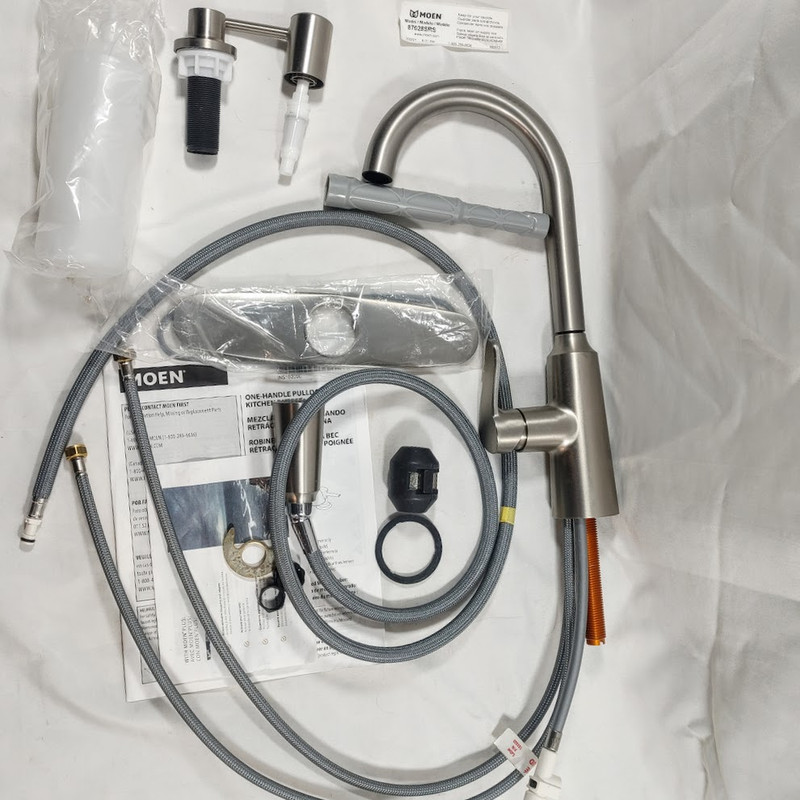 Moen Edwyn 1-Handle Pull-Down Sprayer Kitchen Faucet Stainless Steel 87028SRS gallery