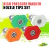DNA Motoring 4Pcs 0° 15° 25° 40° 2.5GPM High Pressure Washer Nozzle Tips Set gallery