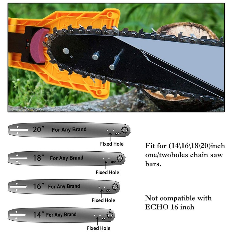 Chainsaw Teeth Sharpener 14-20in Chain Saw Blade Bar Fast Sharpening Stone Tool gallery