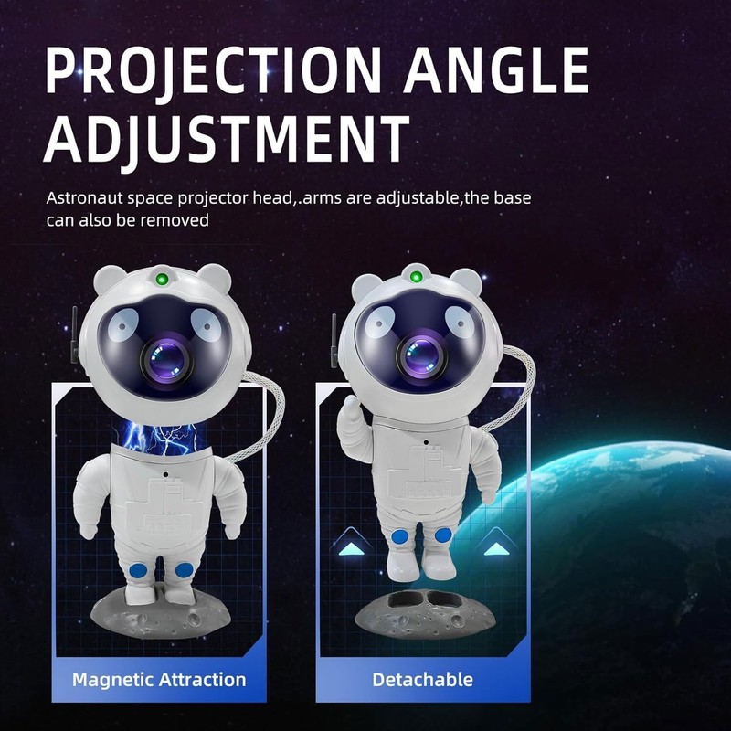 LED Galaxy Projector Night Light Astronaut Nebula Ceiling Lamp for Kid's Bedroom gallery