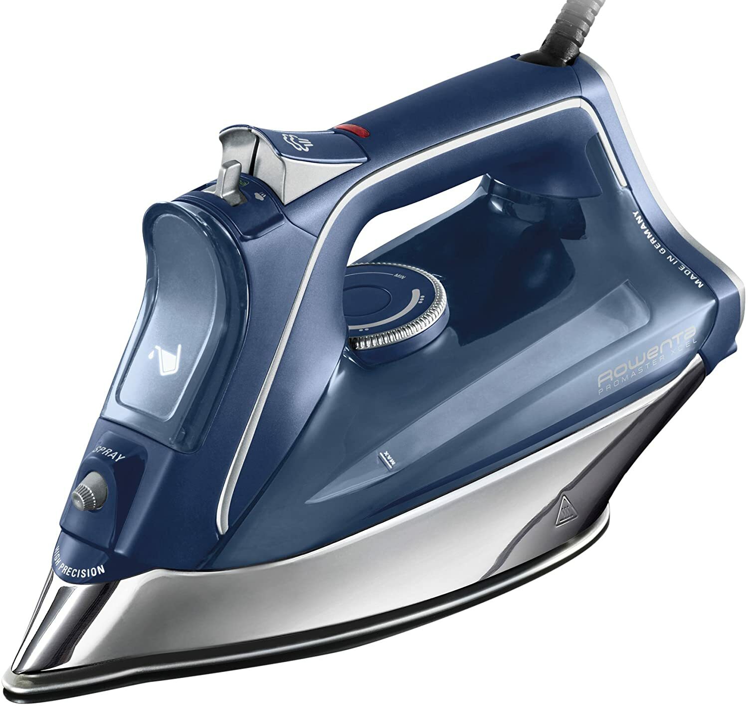 Rowenta DW8260 Pro Master 1750 Watt X-CEL Steam Iron-400 Hole HD Sole Plate gallery
