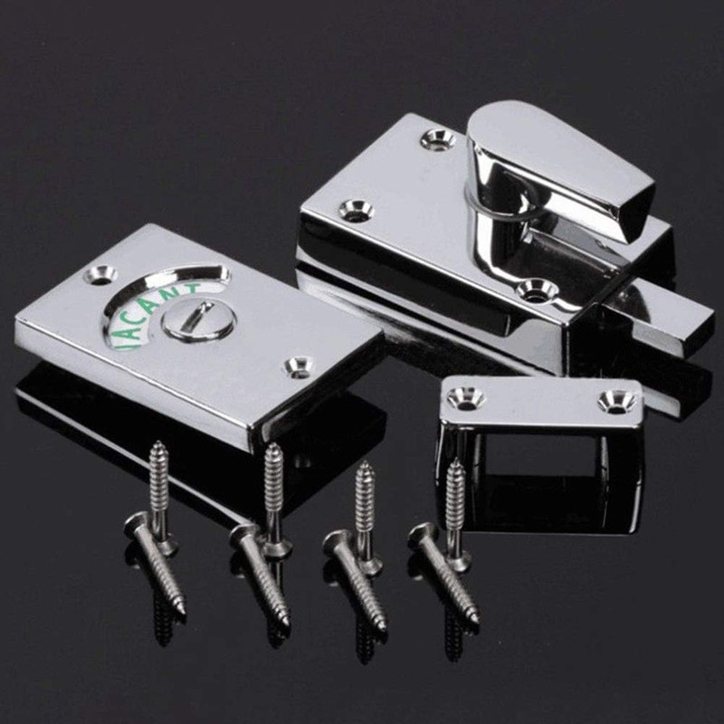 1PC Bathroom Stall Door Latch, Latch Indicating Lock, Stainless Steel Occupied D gallery