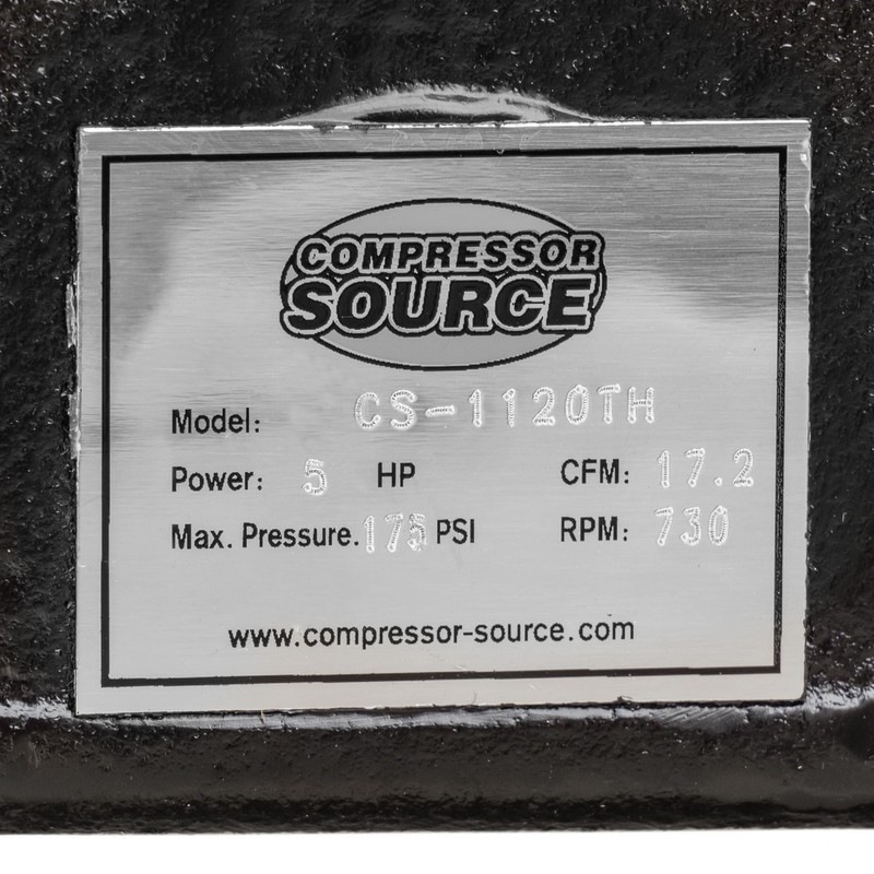 5 HP Replacement Air Compressor Pump 2 Stage 2 Cylinder 19 CFM w/ Head Unloaders gallery