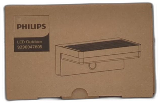 Philips Solar Motion Sensor Outdoor Wall Light, 3 Lighting Modes, 5000k Ip54 gallery
