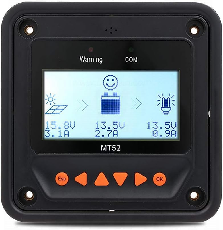 MT-52 Remote Meter MT-52 Solar Controller LCD Display Remote Meter Fit for gallery
