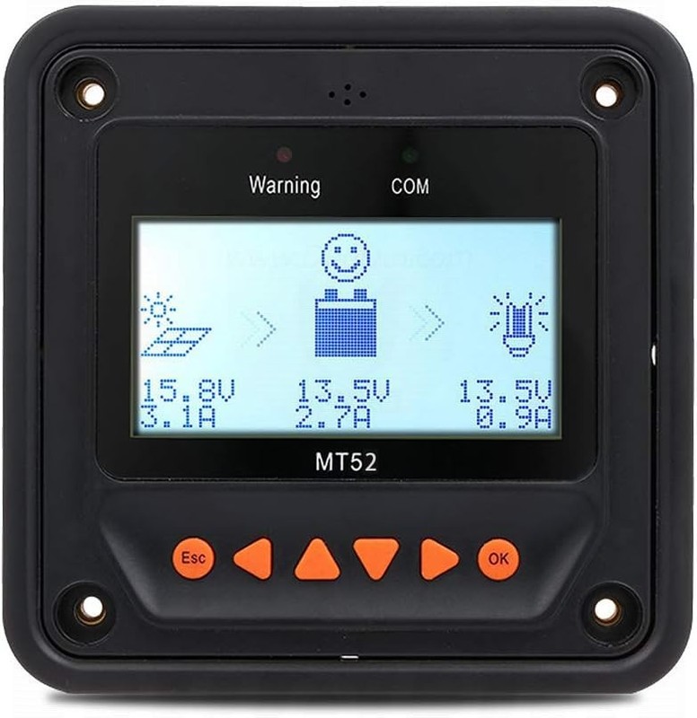 MT-52 Remote Meter MT-52 Solar Controller LCD Display Remote Meter Fit for gallery