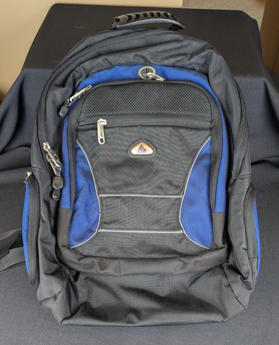 CLone backpack Black and Blue