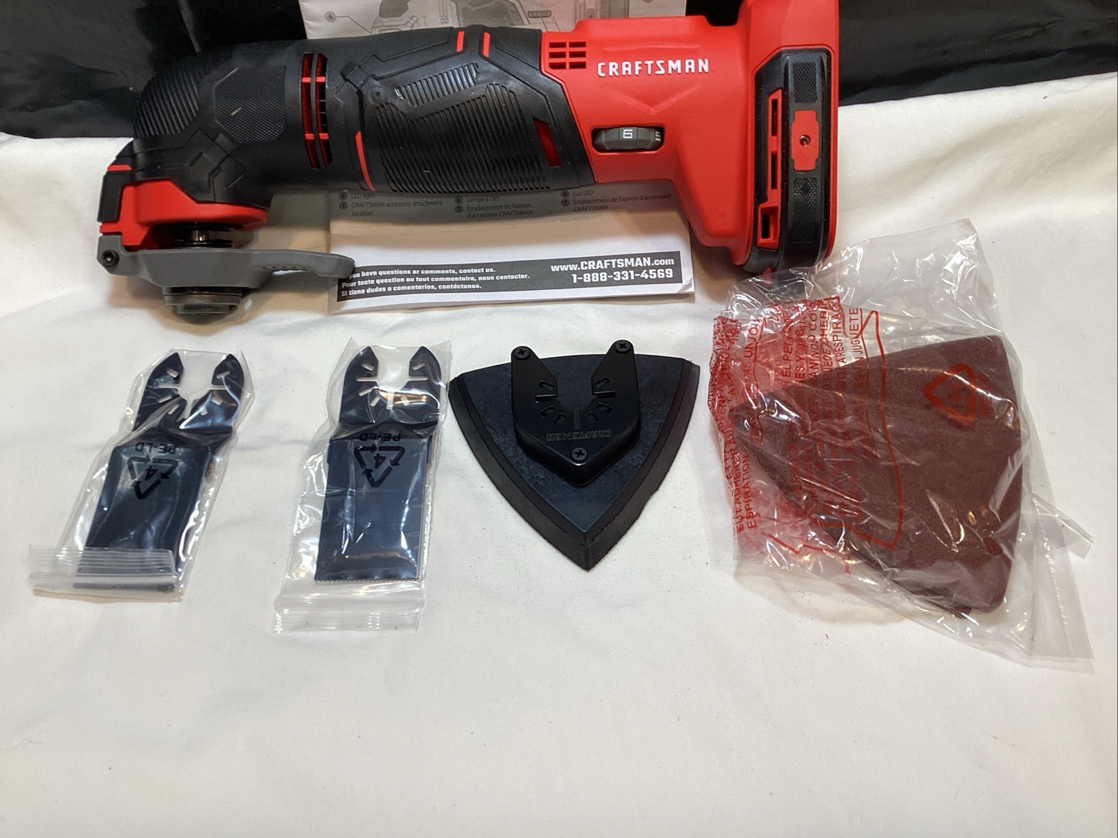 Craftsman CMCE500 20V Max Oscillating Multi-Tool Bare Tool w/ Attachments gallery