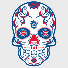 Chicago North Side Blue Red Baseball Weather Resistant Vinyl Sticker/Decal 05