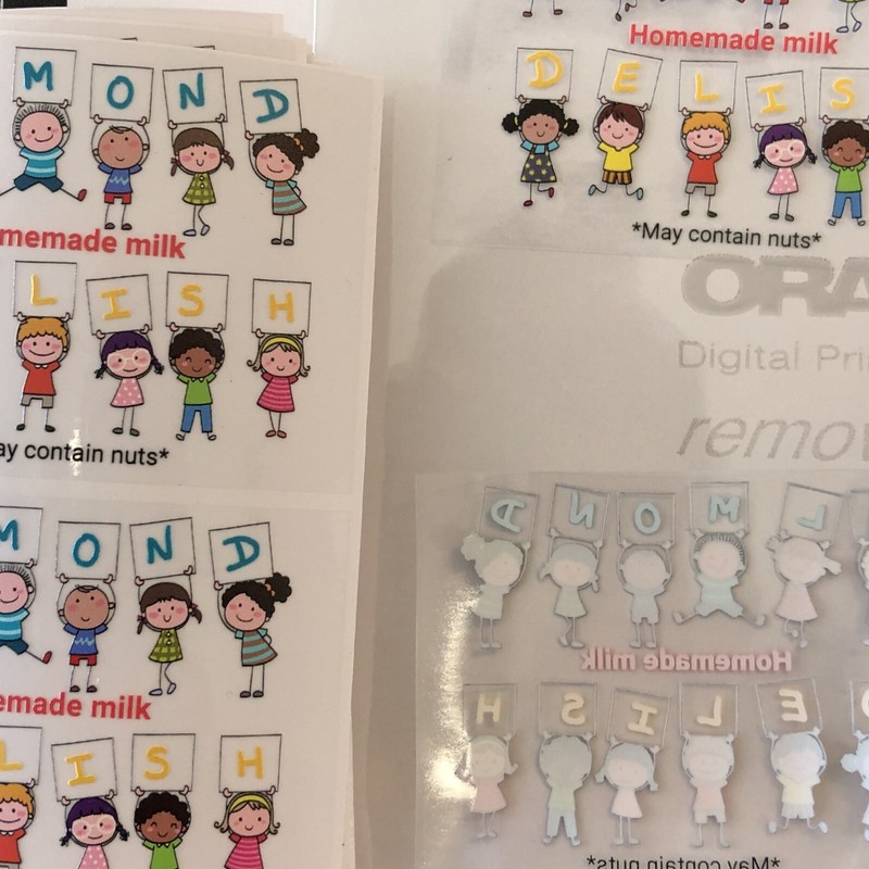 custom clear stickers with logo waterproof clear sticker white on clear label gallery