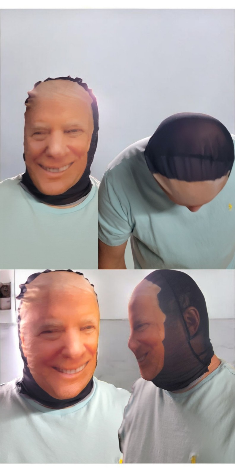 🎇 President Donald Trump Seethru Pullover Mask Mesh Full Face Halloween Costume gallery