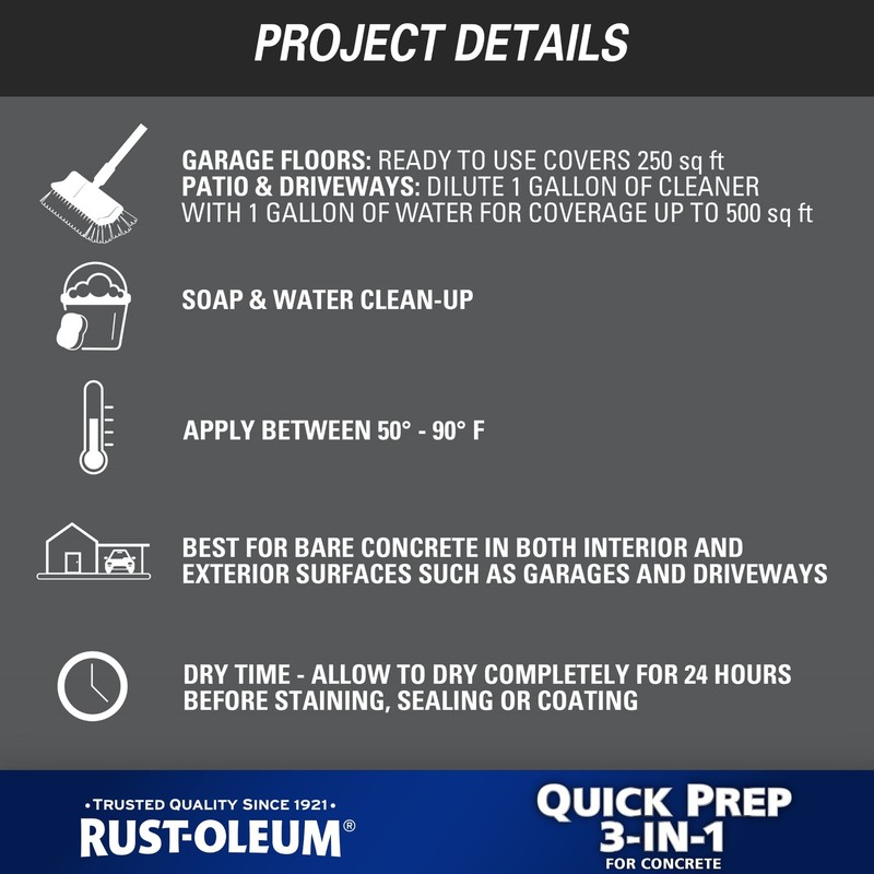 (2 pack)Quick Prep 3-in-1 Cleaner, Degreaser & Etch-362970, Gallon delivery fast gallery