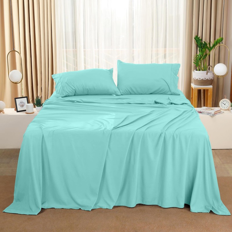 Utopia Bedding Queen Sheet Set – 4 Piece Bed Sheets for Queen Size Bed, Soft ... gallery