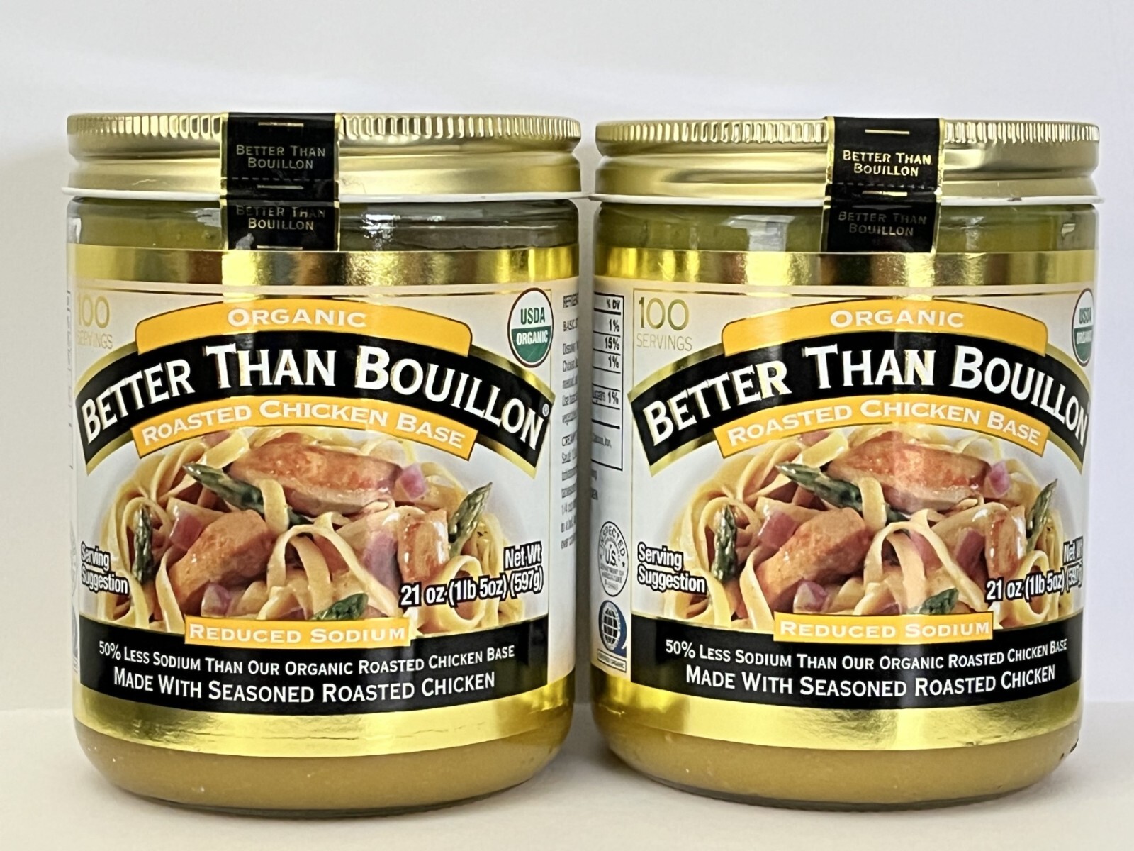 2-Better Than Bouillon Organic Roasted Chicken Base Reduced Sodium 21 oz Each gallery