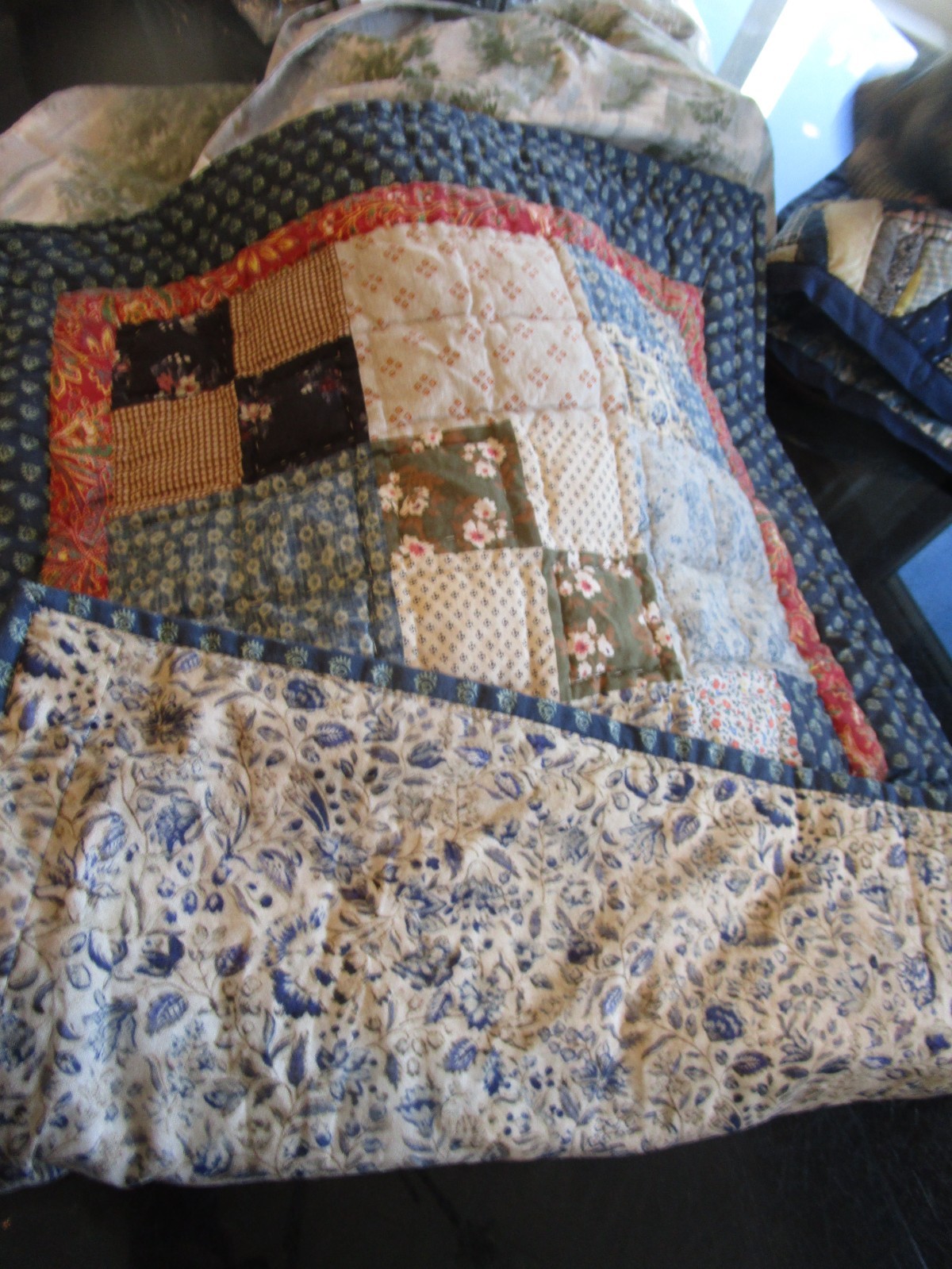 1 Pottery Barn Mila Reversible Quilted Sham standard New wo tag gallery