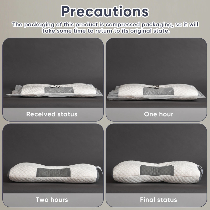 2‑Pack Ergonomic Orthopedic Neck Massage Pillows – Adjustable Sleeping Comfort gallery