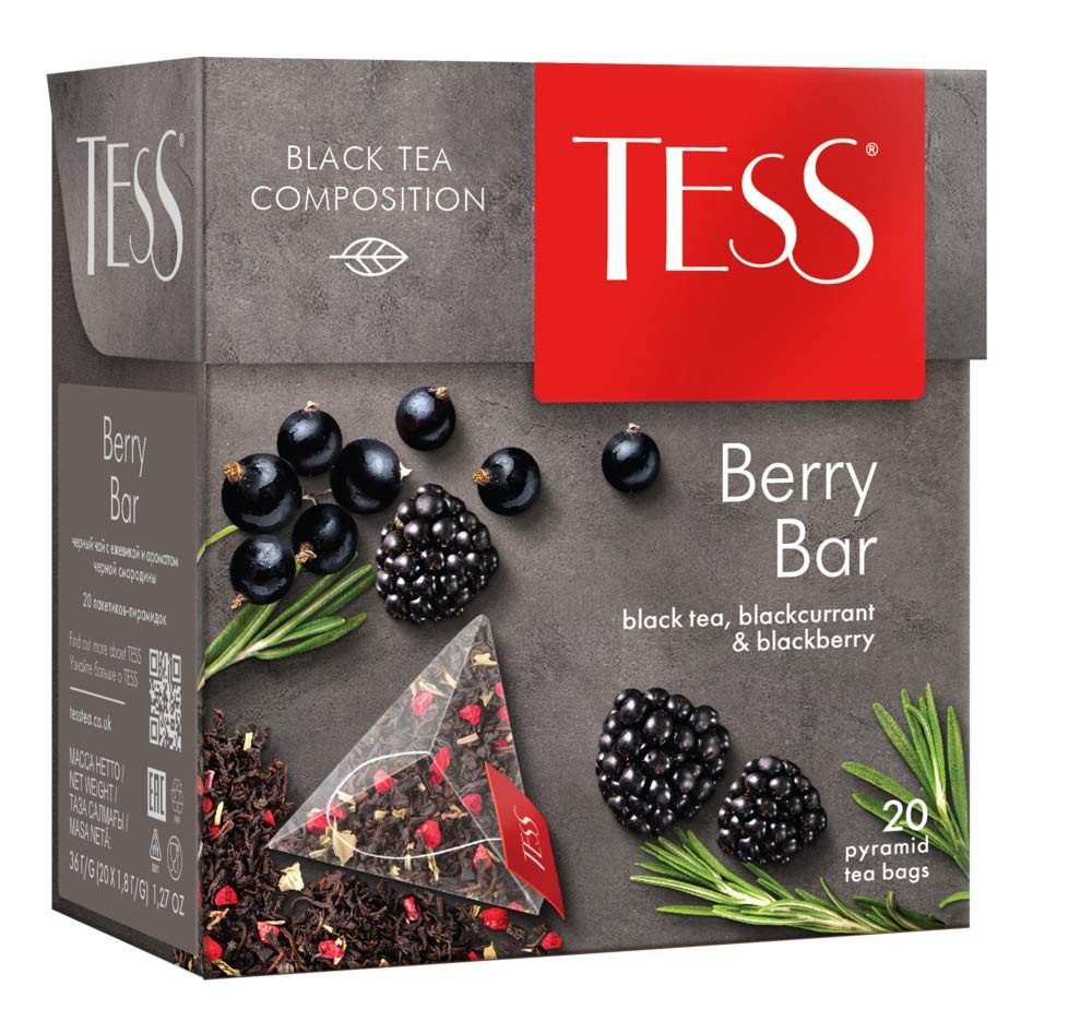 Black Tea Berry Bar Raspberry and Rhubarb Beverages Grocery Gourmet Food 20 p... gallery