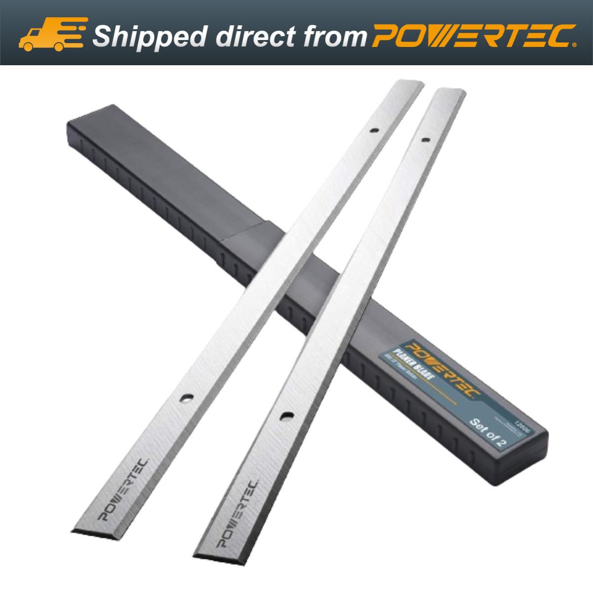 POWERTEC 13 Inch Planer Blades for Ryobi AP1300 Planer, 6660664, 290202-000, 2PK gallery