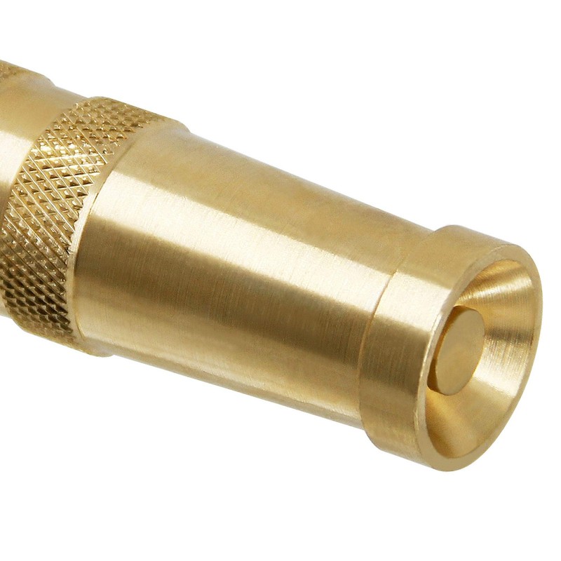 Triumpeek Solid Brass Hose Nozzle, 2 Pack 4 Heavy Duty Brass Garden Hose Noz... gallery