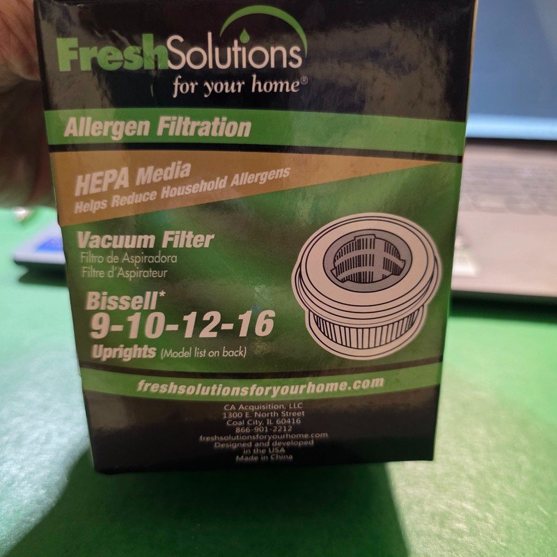 Fresh Solution HEPA Allergen Filtration Filter Bissell 9, 10, 12 and 16 NIOB gallery