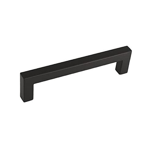 Square Bar Pull Handle Kitchen/Bath Cabinet Hardware Modern Knob Matte Black gallery