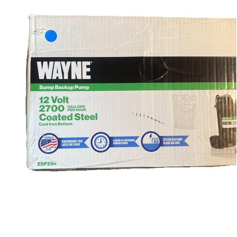 Wayne Emergency Backup Sump Pump ESP25N Wayne ESP25N 040066218483 Thermoplastic gallery