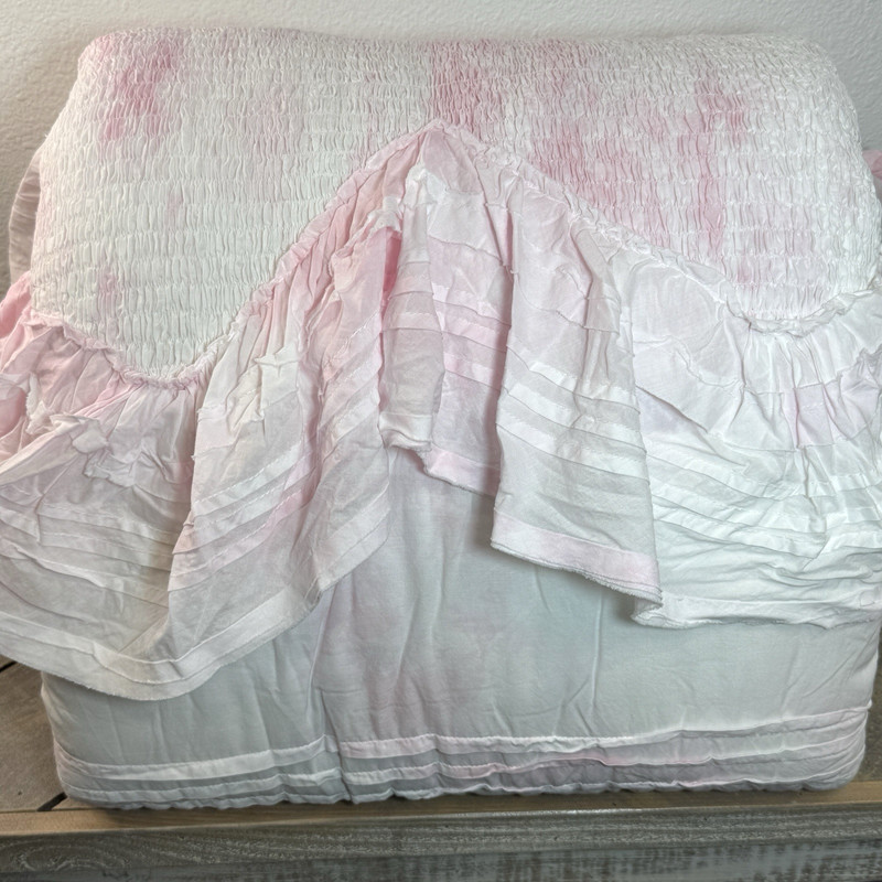 POTTERY BARN LOVESHACKFANCY SUMMER DREAM TIE DYE QUILT, TWIN/XL ~ PINK gallery