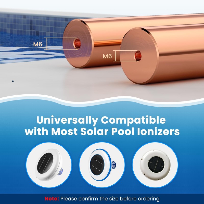 Troxlly Pool Ionizer Copper Replacement Kit Enhanced Thickened Copper Rod - gallery