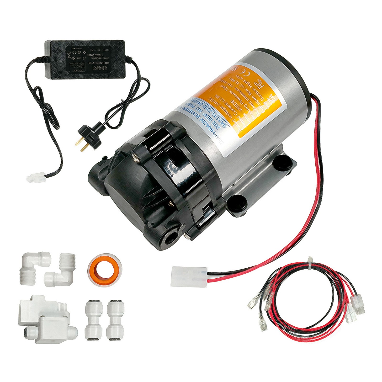 200 GPD Booster Pump Kit Fits Home RO Reverse Osmosis Water Purification System gallery