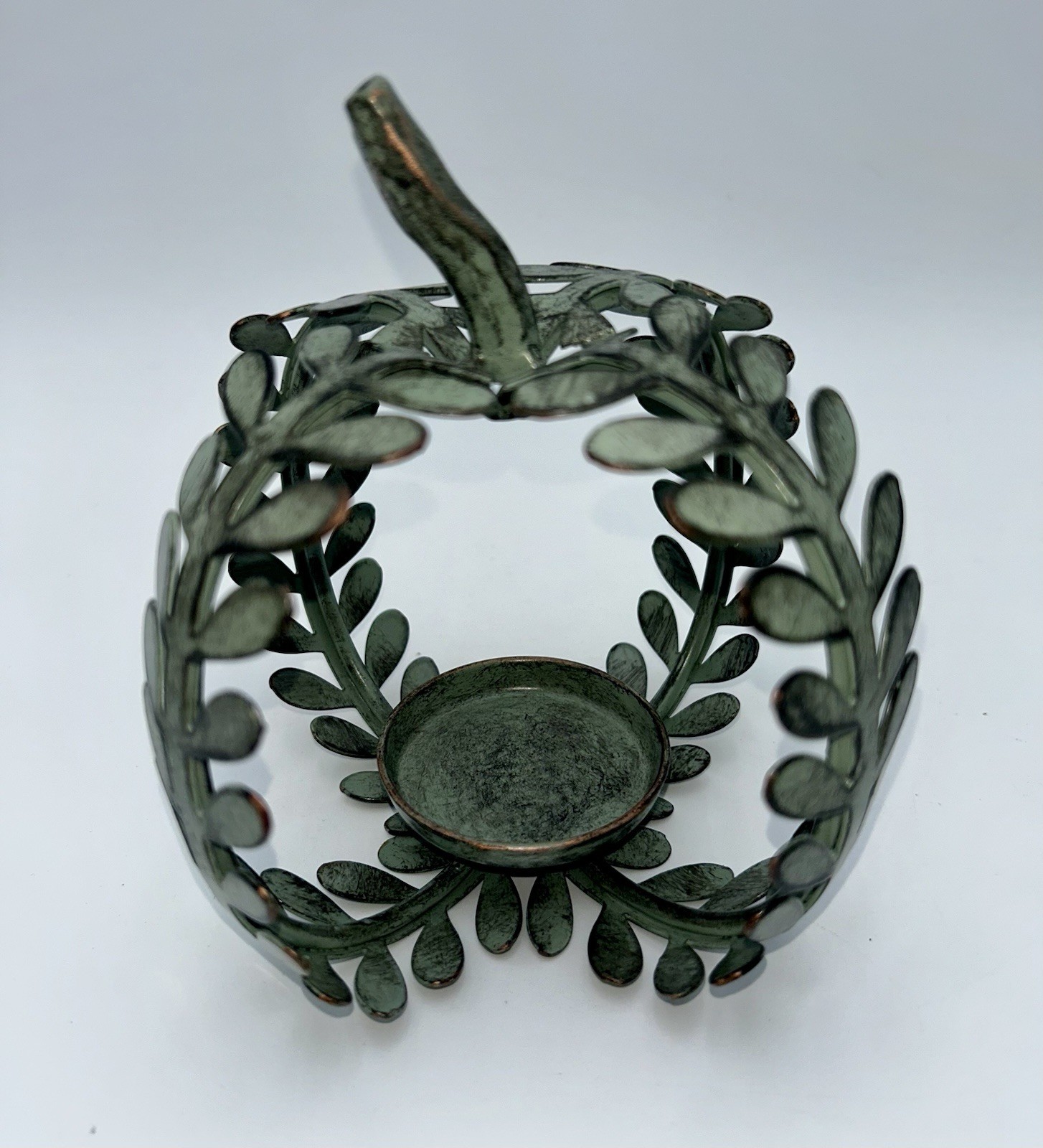 Metal Pumpkin Tea Light Votive Candle Holder Teal/Green. gallery