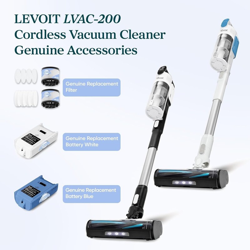 LVAC-200 Cordless Vacuum Cleaner Replacement Battery, 2200mAh, Up to 50 Minut... gallery
