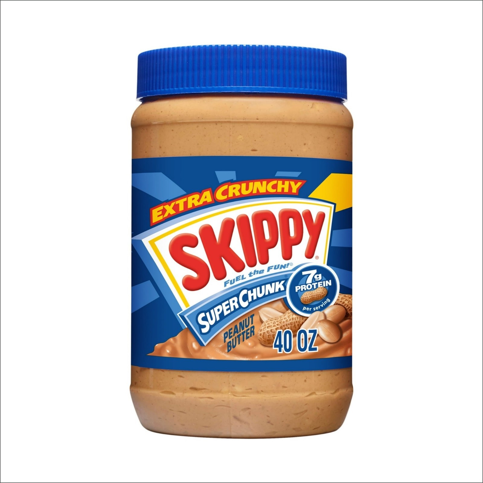 SKIPPY Super Chunk Peanut Butter 7g Protein Shelf Stable 40 oz Jar gallery