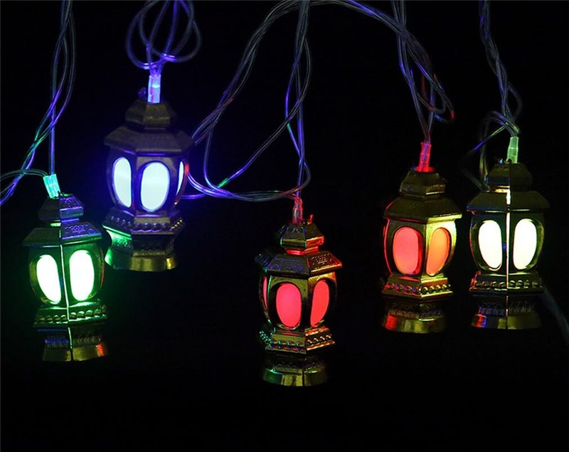 Ramadan / Eid Deluxe Indoor LED Light String Golden Mini Lanterns gallery