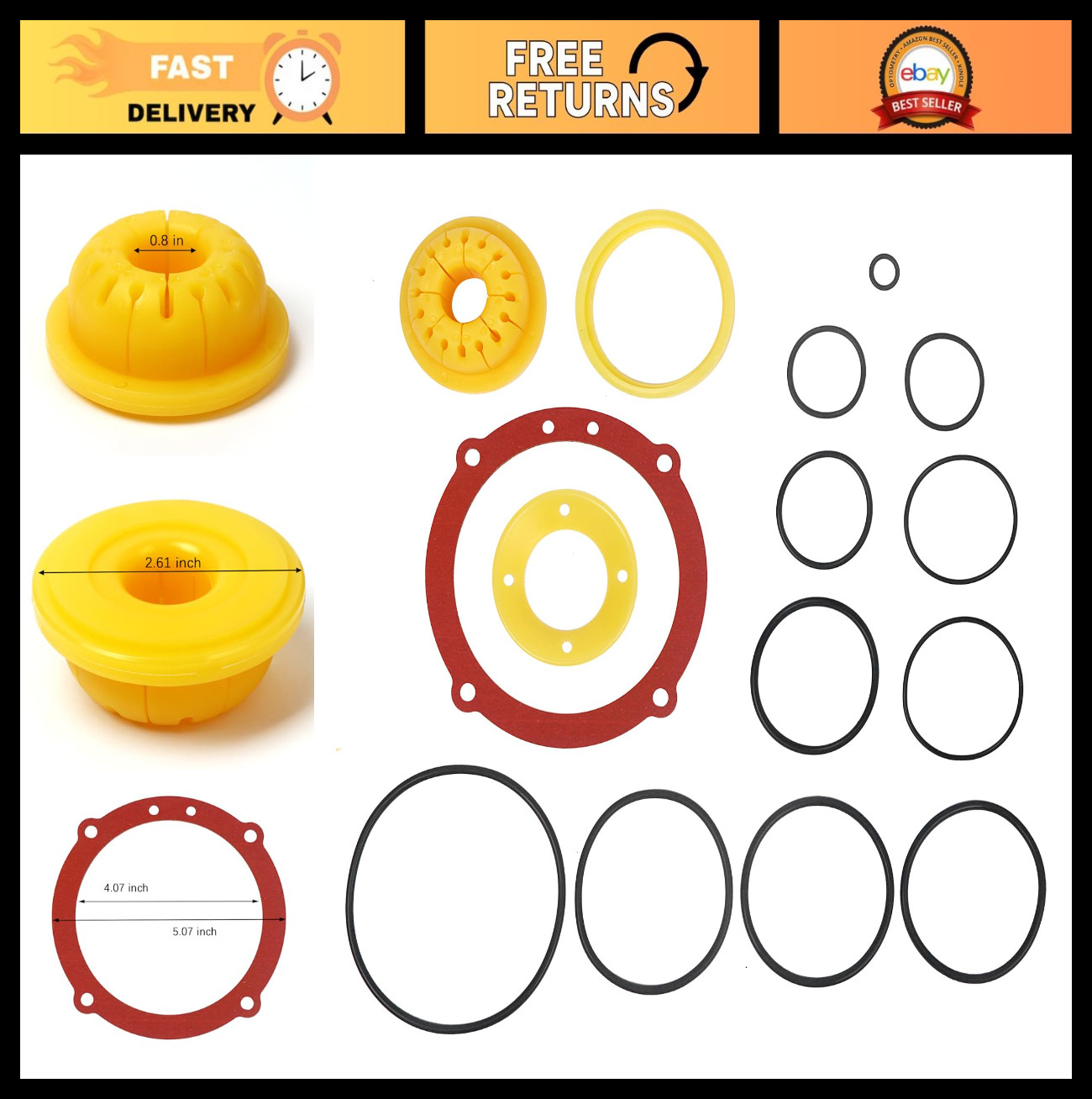 O-Ring Rebuild Kit for Paslode F350S F250S F325C Framing Nailer Repair Parts gallery